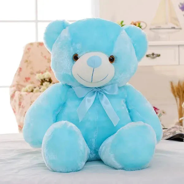 Creative Light Up LED Teddy Bear Stuffed Animals Plush Toy Colorful Glowing Christmas Gift For Kids Pillow - Bellarte Enchanté Creative Light Up LED Teddy Bear Stuffed Animals Plush Toy Colorful Glowing Christmas Gift For Kids Pillow
